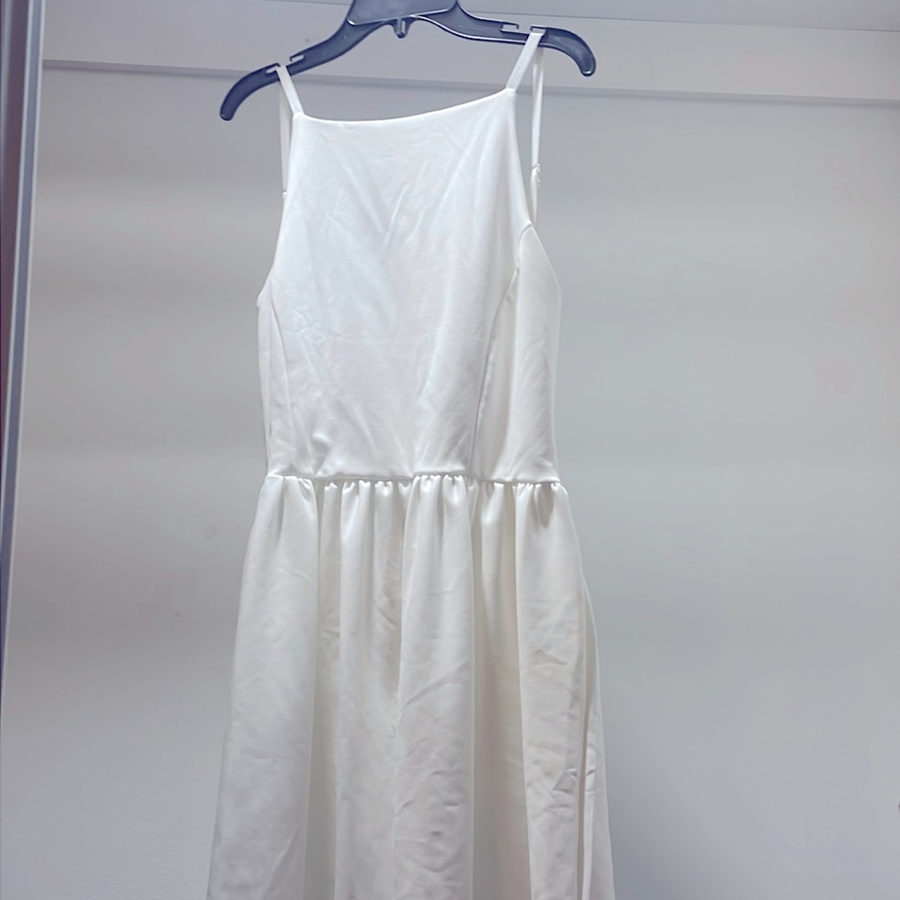 White Backless Dress
